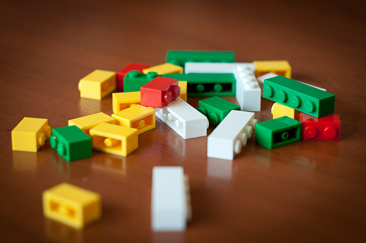 Lego, pedres, construir, joguina