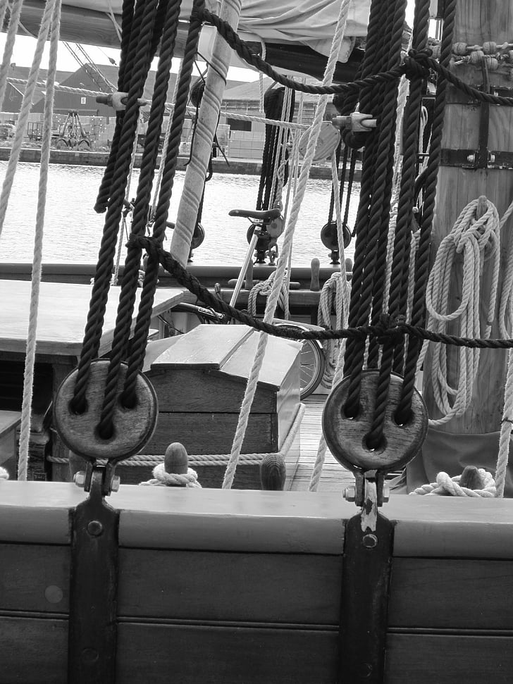 strings, boat, sailing, halyard, sailboat