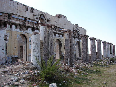 abandonné, les ruines, bâtiment, vieux, architecture, maison, en ruine