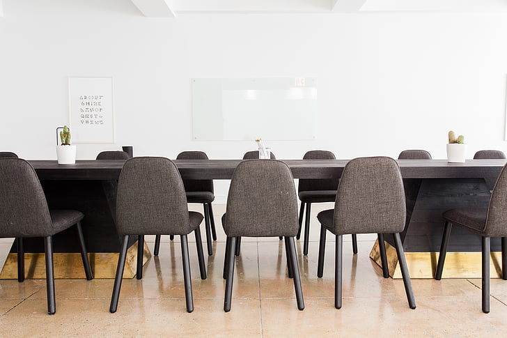 gris, fusta, Conferència, taula, àrea de treball, espai d'oficina, cadira