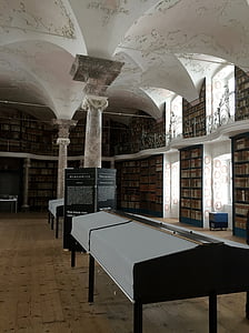Abbaye, Monastère de, Bibliothèque, Einsiedeln, Canton de Schwytz, Suisse