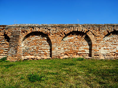 perete, vechi, cărămizi, vechi de perete, zid de cărămidă