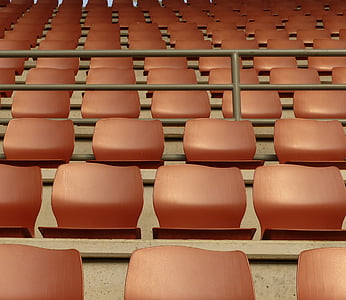 Трибуна, пространство, сиденья, кресло, аудитория, сидеть, пустая