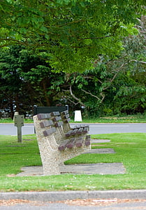 bench, benches, wood, wooden, seat, seating, concrete