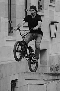bicycle, bmx, sports, spectacular, man, people, stunt