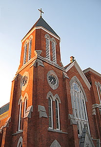 kerk, Ossining, Westchester, gebouw, Presbyteriaanse, het platform, historische