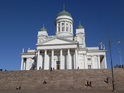 cathedral, helsinki, finland, architecture, church, famous Place, dome