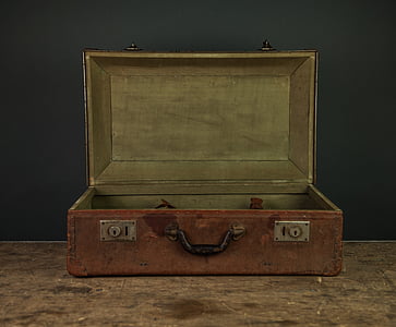 briefcase, vintage, oldschool, wood - Material, trunk - Furniture, suitcase, old-fashioned