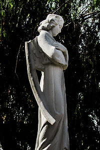 Angelo, ala, rotto, bianco, religione, ferito, Statua