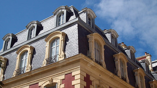 Biarritz, pils Francijā, Francija, mājas, arhitektūra, ēkas ārpusi