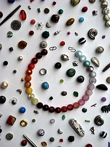 smykker, perler, steiner, halskjede