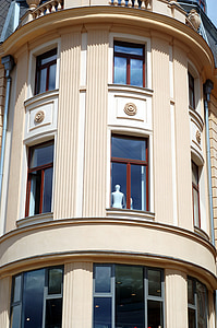 dom, mesto, Arch, Brno, Česko, Architektúra, okno, znak