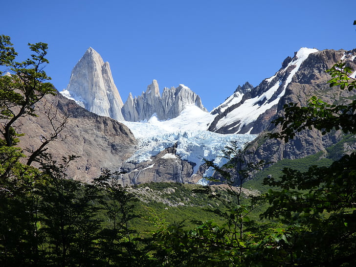 Chaltén, Fitz roy, hegyi, Patagónia Argentína, természet, Argentína, Dél-Argentína