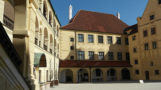 trausnitz castle, landshut, city, bavaria, historically, places of interest, middle ages
