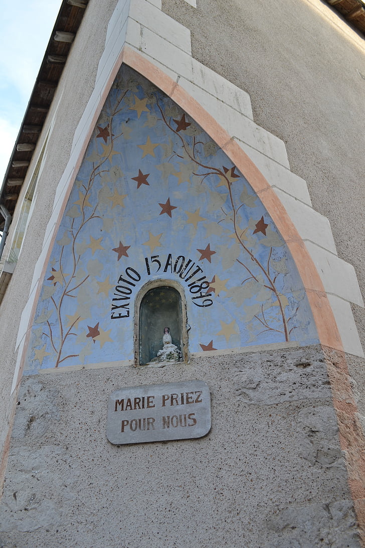 palve kuju, Mary, Niche, maja nurk, Blois, Prantsusmaa