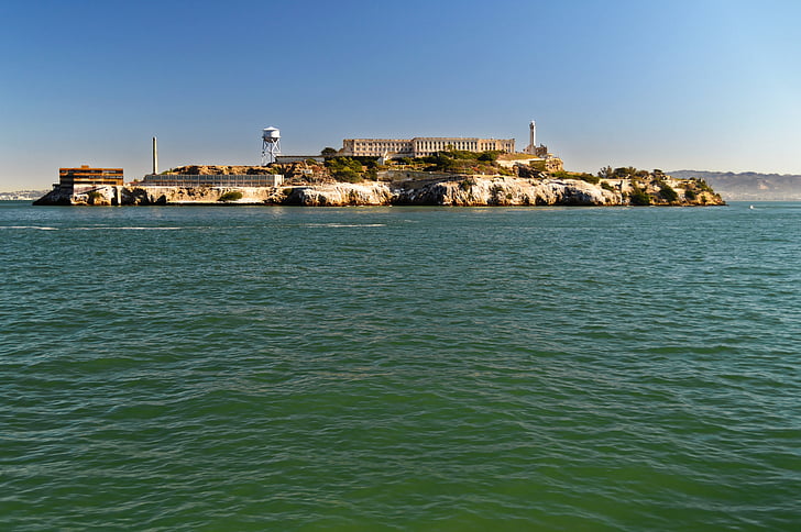 Alcatraz island, Alcatraz, Ostrov, San, Francisco, americký, väzenia