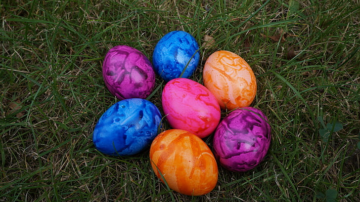 quả trứng, đầy màu sắc, Lễ phục sinh, trứng Phục sinh, trứng đầy màu sắc, bức tranh, trứng Phục sinh