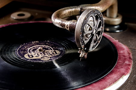 vinyl, record, player, retro, vintage, equipment, turntable