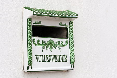 пощенска кутия, писма, регионални, керамика, Канарските острови, Тенерифе, стена