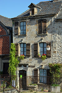 家, 古い家, 古い家, アヴェロン県, 遺産, 古い窓