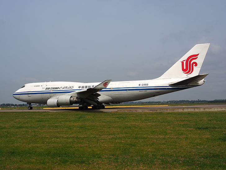 Boeing 747, Kina luftfragt, jumbojet, fly, flyvemaskine, lufthavn, transport