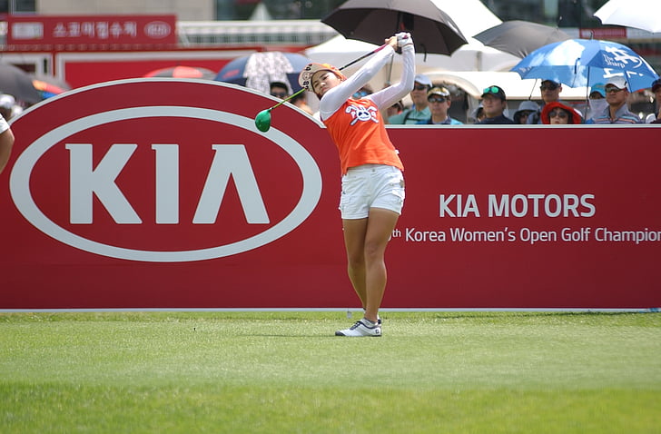 Golf, Corea del sur open femenino, gen positiva, controlador, controlador de disparo