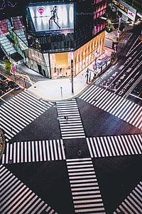 tokyo, japan, intersection, architecture, building, infrastructure, city