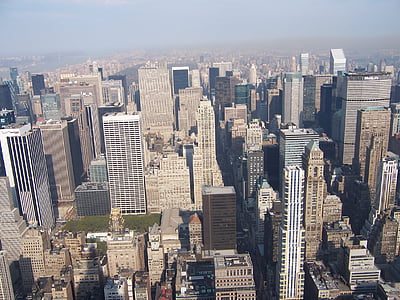skyscraper, sky, line, horizon, new york, united states of america, city