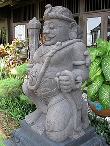 άγαλμα, Ayer, νησί, Ινδονησία, Ιαβανέζικα, πολεμιστής, Java