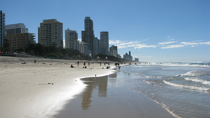 stranden, Brisbane, Australien