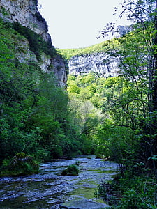 падането на druise, Drôme, Франция, клисури, omblèze, вода, природата