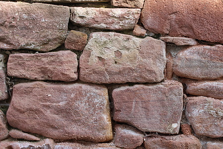 pedres, paret, mur de pedra, fons, estructura, patró, apilen
