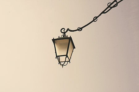 tänava valgus, lamp postitus, valgustus, Vintage, ehitud
