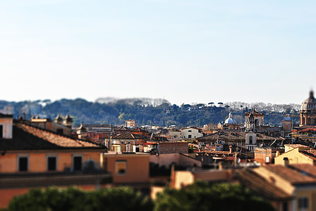 Roma, Italia, Kota, pemandangan, Di rumah, atap