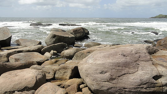 海滩, 石头, 在里约热内卢