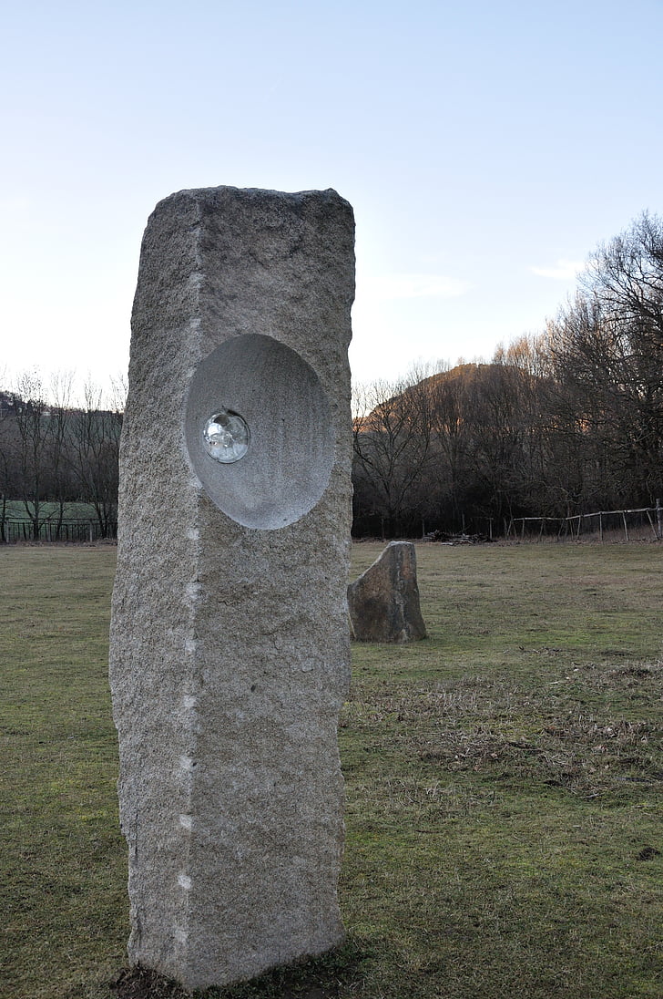 menhir, Klentnice, oko, cintorín, Náhrobný kameň, strom