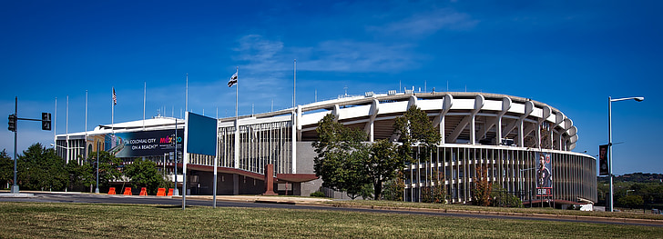 RFK stadium, Washington dc, c, Panorama, pilsēta, pilsētās, pilsētas