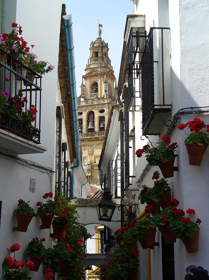 Andalusien, Cordoba, byggnad, platser av intresse, arkitektur, Spanien, Europa