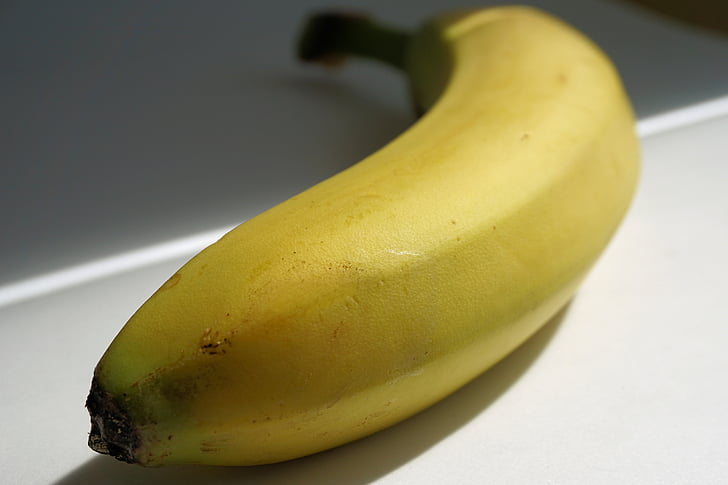 Banane, Obst, gesund, gelb, Bananenschale, tropische, reif