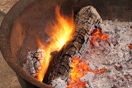 fuego, llama, madera, fuego de leña, fogata, caliente, marca de fábrica