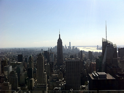 Skyline, América, nueva york, ciudad, Estados Unidos, gran manzana, ciudad de nueva york