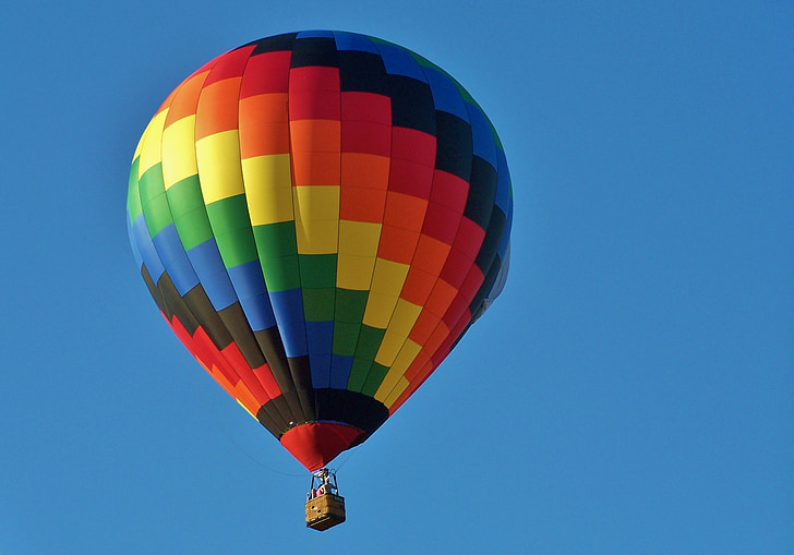 karstā gaisa balons, festivāls, jautri, gaisa kuģu, dzeltena, sarkana, pieaugums
