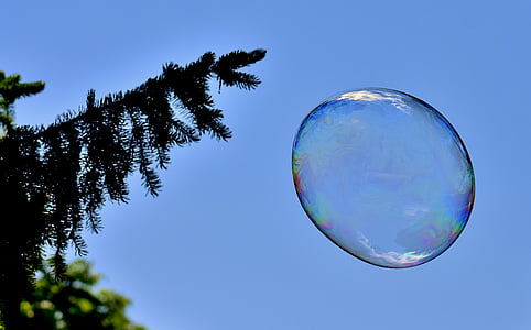 Мыльный пузырь, огромные, большие, делать мыльные пузыри, wabbelig, Радужный, мыльная вода