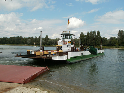 Ferry, bateau, kollerfaehre, eau, transport, bateau, rivière