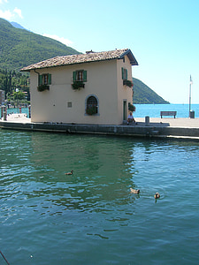 イタリア, ガルダ湖, 水, ヨーロッパ, 湖, アルプス, 風景