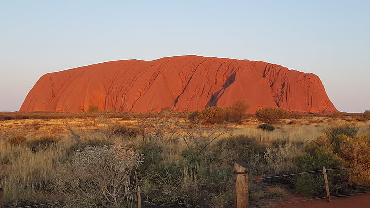 Rock, rouge, Ayers, désert, Outback, nature, territoire