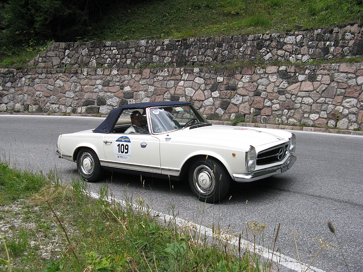 Copa de oro de los Dolomitas, coches de época, estilo italiano