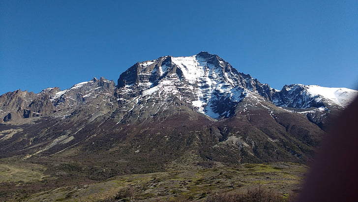 Patagonia, śnieg, Moutain niebo, Natura
