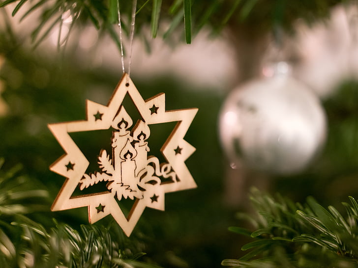 Nadal, estrella, estrella de l'arbre de Nadal, flor de Pasqua, adventsstern, fusta, talla en fusta