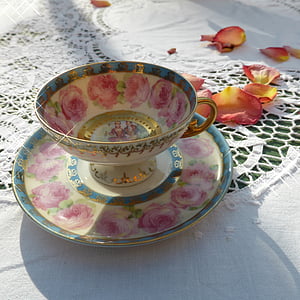 stato, Porcelianas, puodelis, arbatos puodelis, senas, pertrauka, Romantika